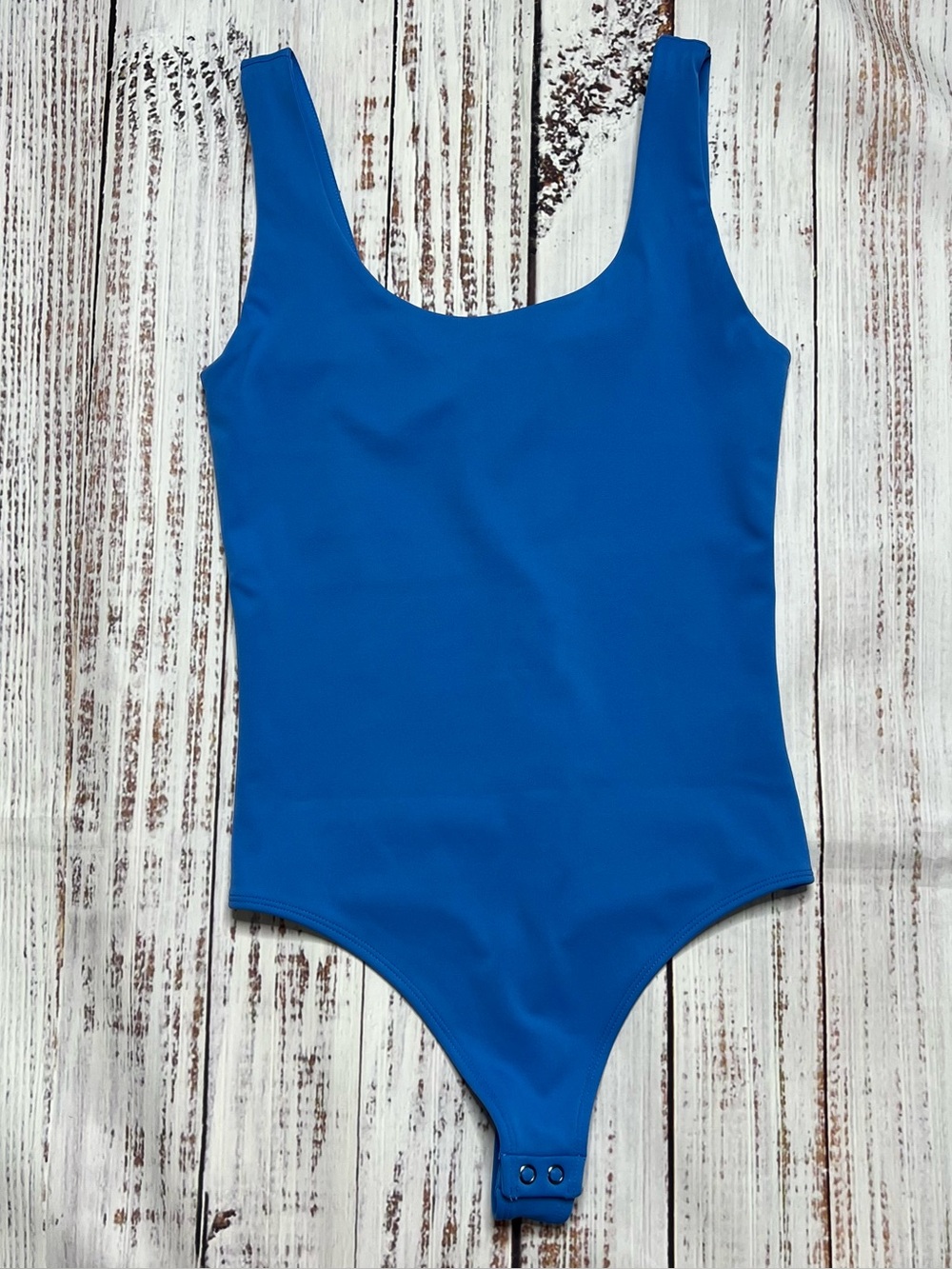 EXPRESS Royal Blue Scoop Neck Bodysuit